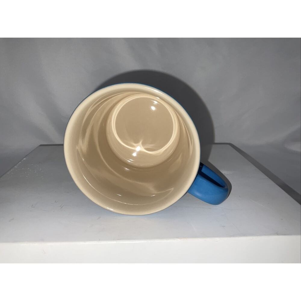 NEW LE CREUSET MARSEILLES BLUE STONEWARE COFFEE MUG CUP 12 Oz. - Picture 6 of 6